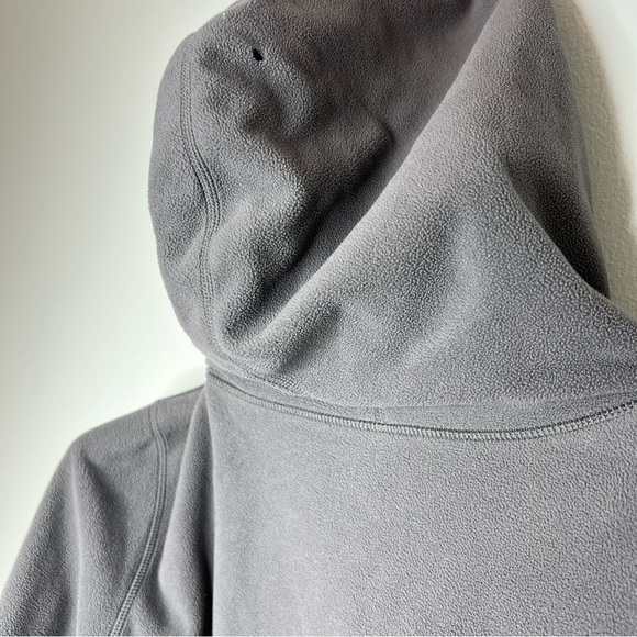 Lululemon On the Move Relaxed Fit Fleece Pullover Gray Hoodie Size 8 - Picture 8 of 11